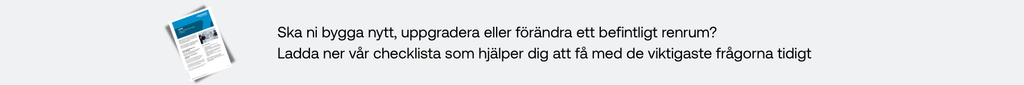 Checklista - bygga renrum